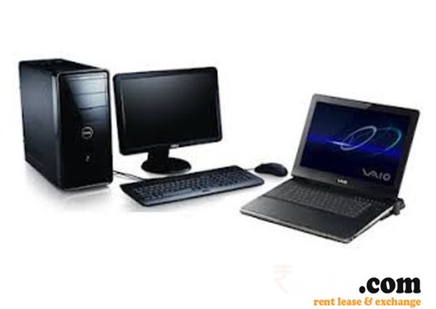 Laptop & Desktop  on Rent in Gujarat