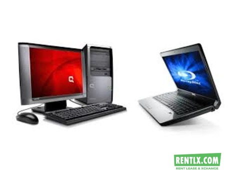 Laptop on rent for NCR .