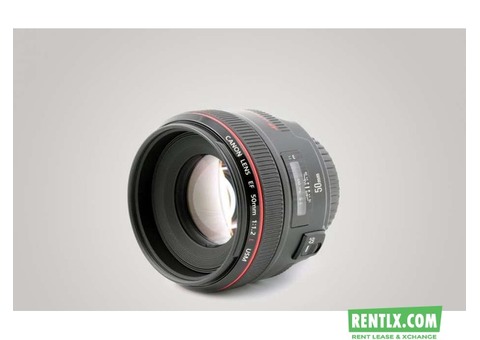Canon Lens 50mm f1.2 and other lenses For Rent