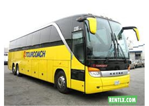 Luxury buses on rent