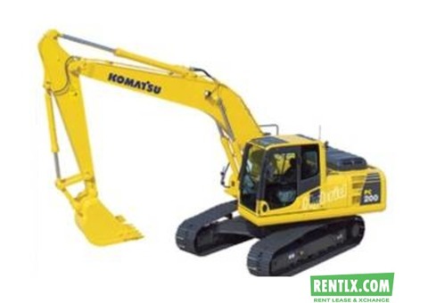 Excavator available for rent