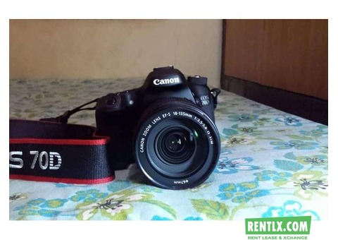 Canon 70d on rent