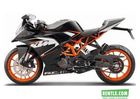 KTM bike for rent in Bangalore