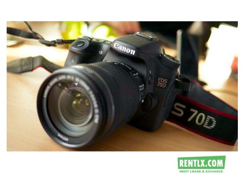 Canon 70d on rent in Hyderabad