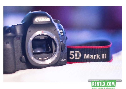 Canon 5 D mark 3 available for Rent.