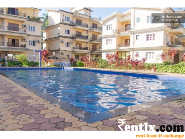 Calangute Paradise  Apartment with Swimming pool on daily rental basis 