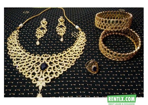 Designer jewelry set only for rent in Moolakadai, Chennai