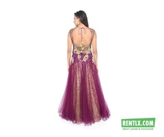 PURPLE GOWN ON RENT IN BANGALORE