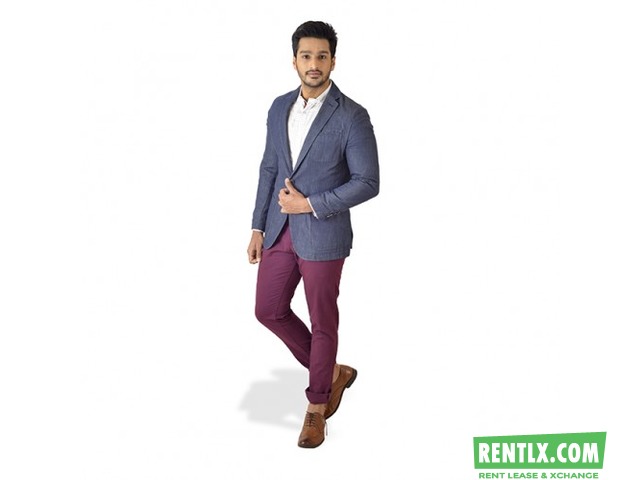 Blue casual blazer on Rent in Bangalore