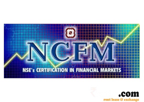 Ncfm / nism certificate on rent