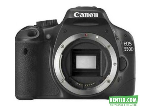 Canon 550D Camera on Rent in Gurgaon