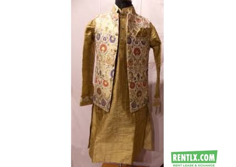 Kurta Pajama Set With Jacket On Rent in Jaipur
