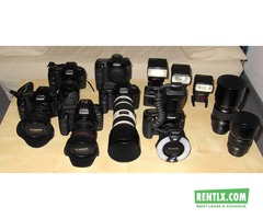 All types of canon dslr camera on rent in Thiruvalla Kerala