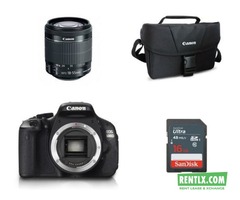 Canon 600D (Body With Lens) Camera on Rent in Bangalore