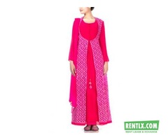 Pink Floor Length Dress on Rent in Ahmedabad