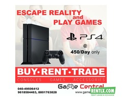 Rent PS4, PS3, Xbox Games & consoles in Hyderabad