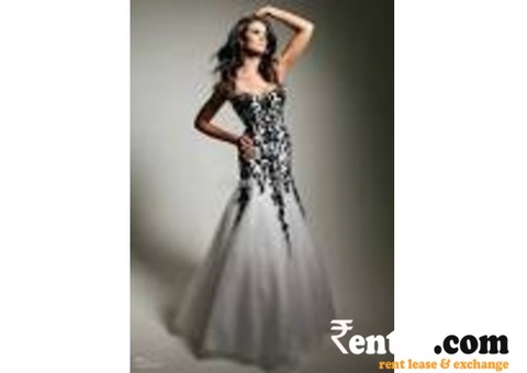 Designer Party gown available on rent