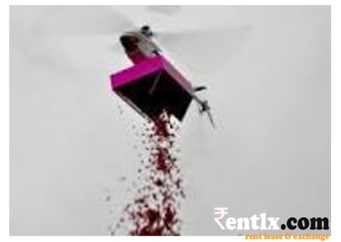 Flower Dropping Helicopter On Rent For Functions