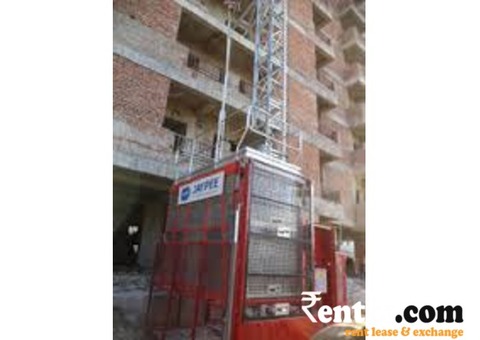 Consruction material shfting lift on rent on monthaly basis
