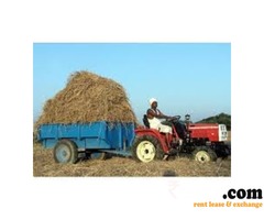 Tractor and Trolly with driver available on rent