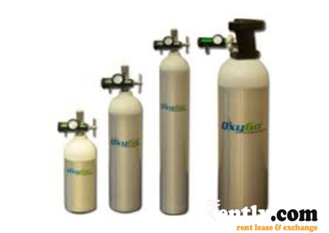 Oxygen aluminium cylinder ,rent and servicing