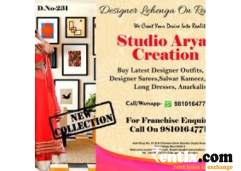 Designer Anarkali Lehengas On Rent/hire In Delhi