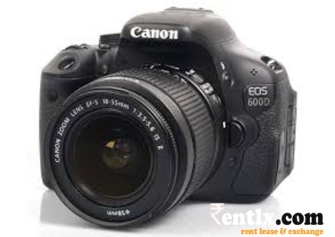 Canon 600d camera on rent