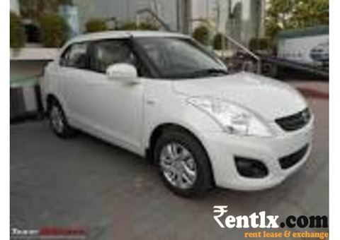 Swift Dzire Luxury Taxi White For Rent/Hire In and Arnd Kolkata