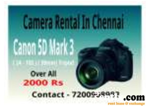 Canon 5d mark 3 on rent in Chennai