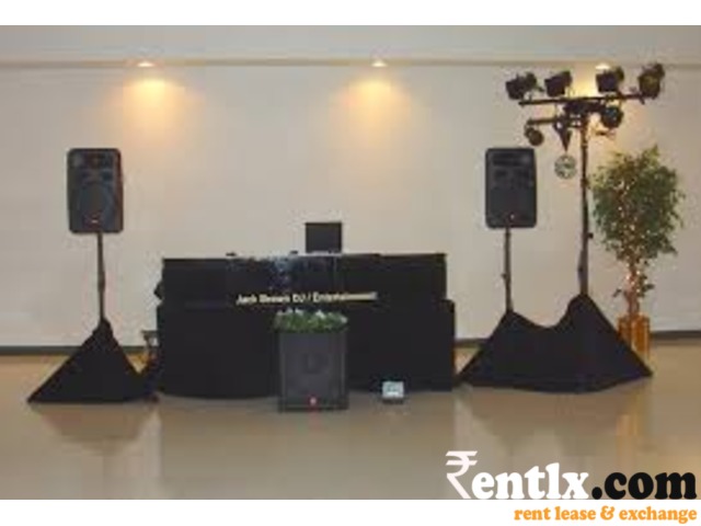 DJ SET (JBL) & Lights on rent for all types of our events
