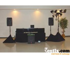 DJ SET (JBL) & Lights on rent for all types of our events