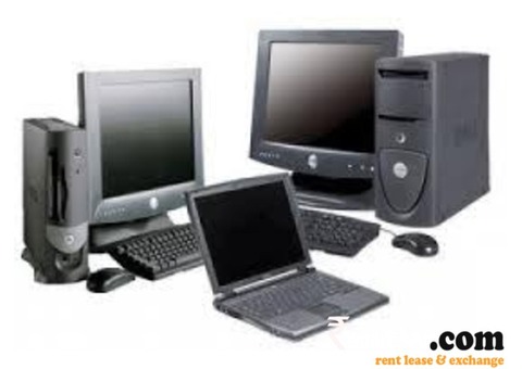 We provide desktop and laptop on rent