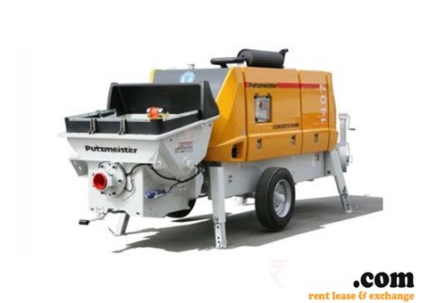 Putzemeister 1407 Concrete pump is available on Rent in New Delhi 