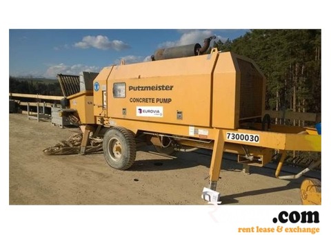 Putzemeister 1407 Concrete pump are available on Rent in Gurgaon 