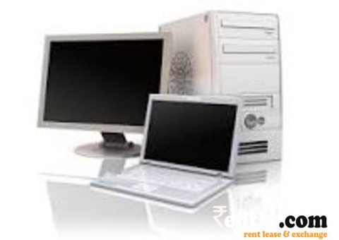 Get a any kind of Desktop or laptop on rent. Call for price (VISION0381) Ahmedabad