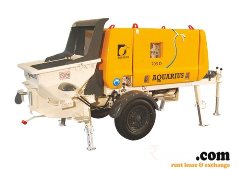 Aquarius 703 D 2010 Concrete pump are available on Rent in Agra