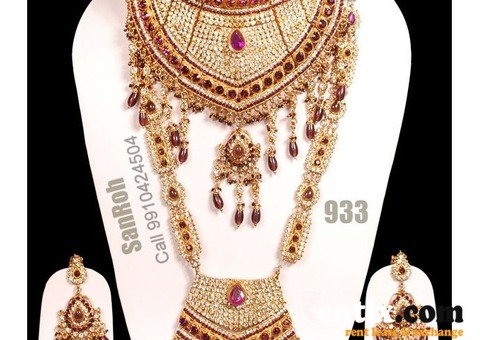 Bridal jewellery on rent in  Delhi