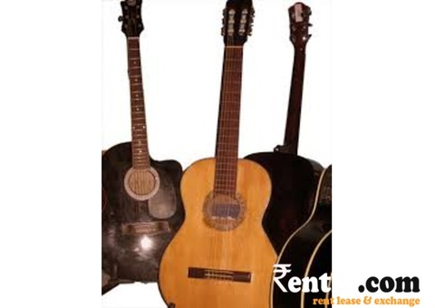 Guitars Available On  Rent in Delhi 